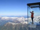 Hora Mont Blanc a křišťálové jezero Annecy